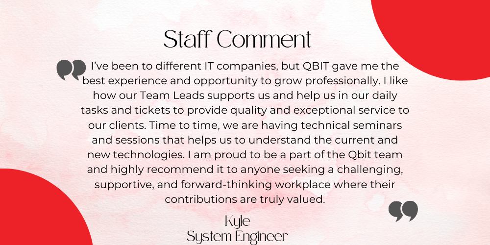 Staff feedback 2